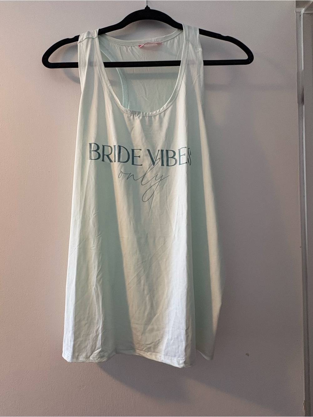 Bride Vibes Only Mint Tank Top